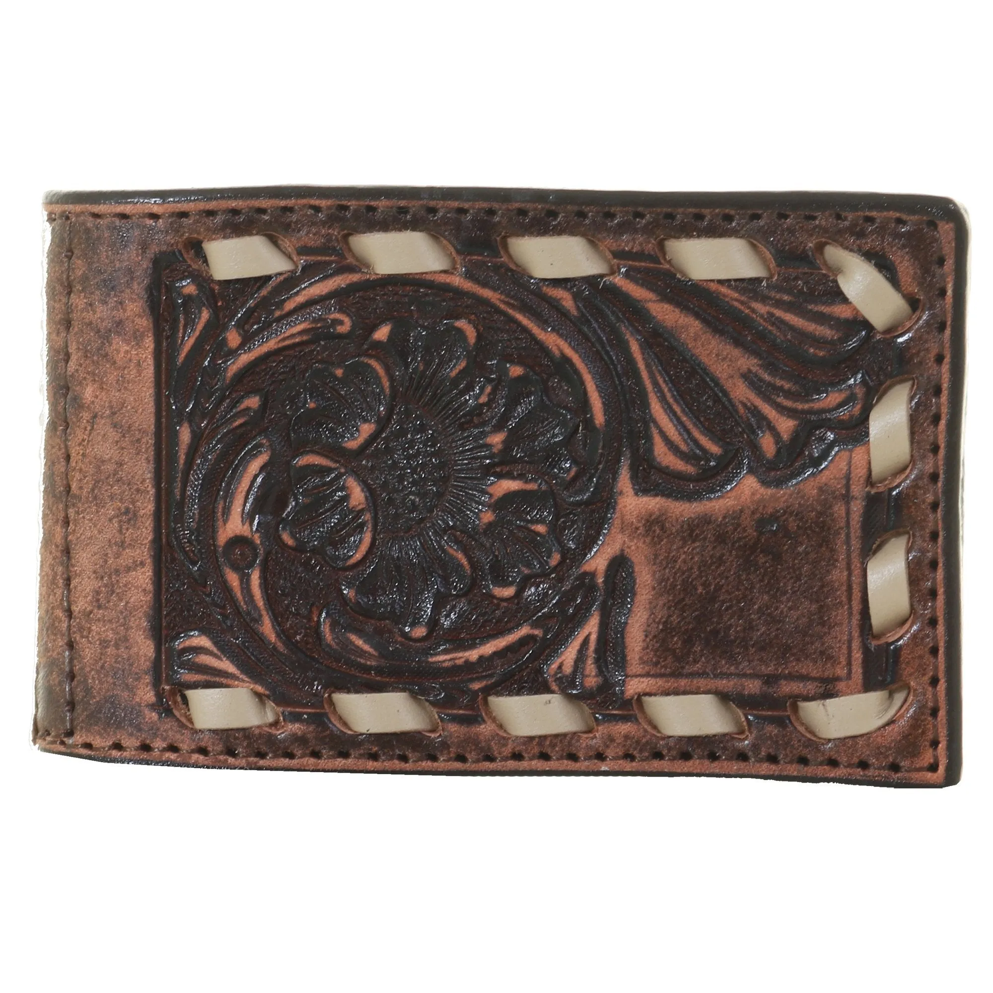 MC81C - Vintage Hand-Tooled Money Clip