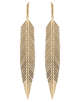 Medium Feather Earrings