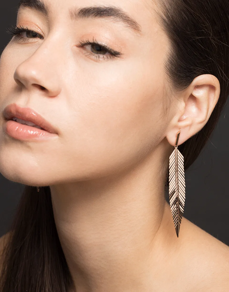Medium Feather Earrings