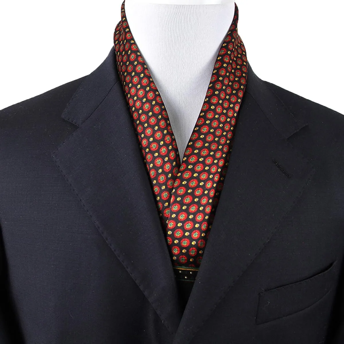 Men's 100 Silk Scarf Double Layers Fashion Neckerchief Formal Casual