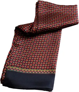 Men's 100 Silk Scarf Double Layers Fashion Neckerchief Formal Casual