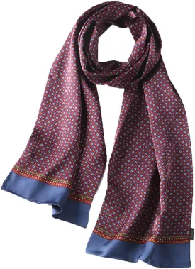 Men's 100 Silk Scarf Double Layers Fashion Neckerchief Formal Casual