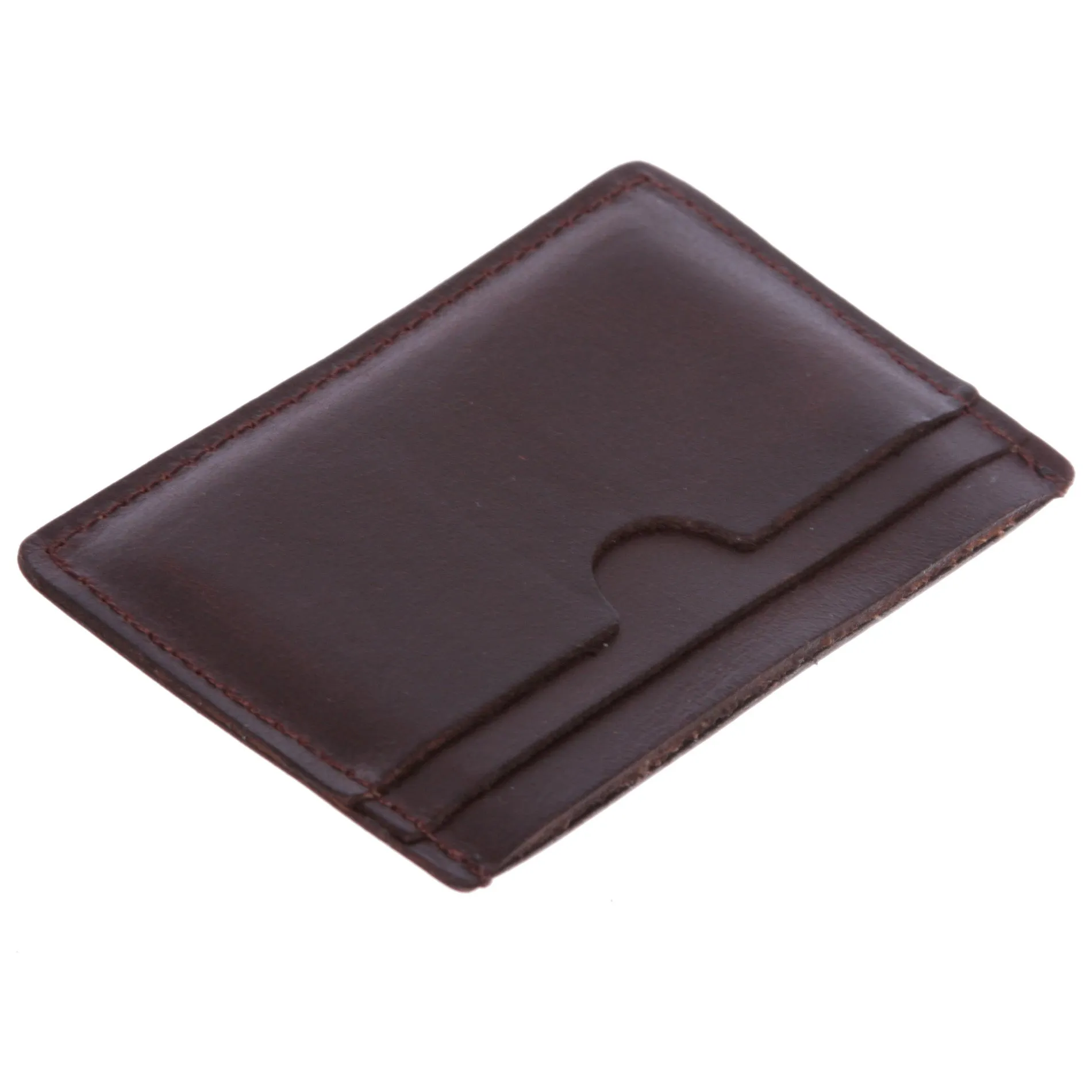 Micro Sleeve, Slim Leather Card & Cash Holder Wallet (Max. 3 cards and cash)