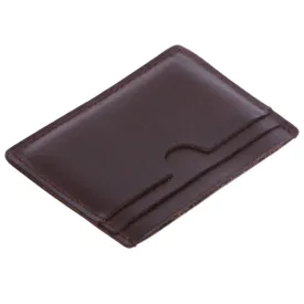 Micro Sleeve, Slim Leather Card & Cash Holder Wallet (Max. 3 cards and cash)