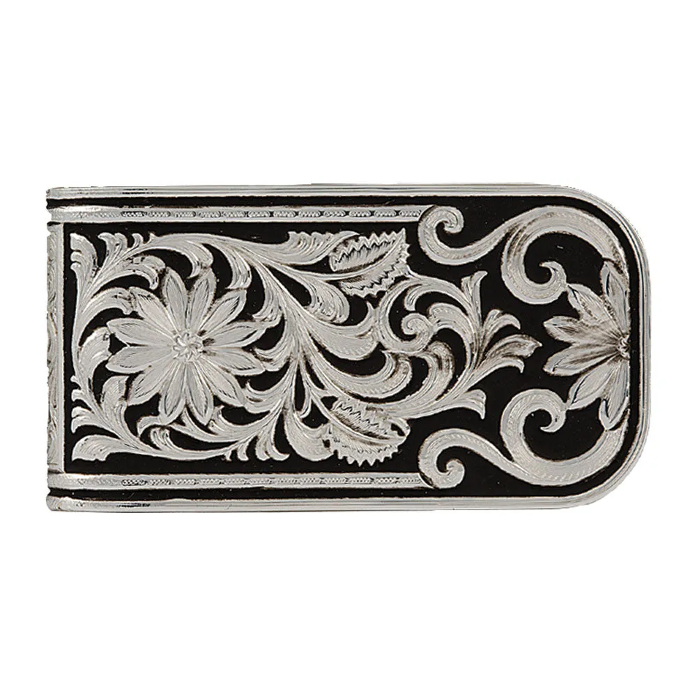 Montana Silversmiths LeatherCut Bitterroot Money Clip