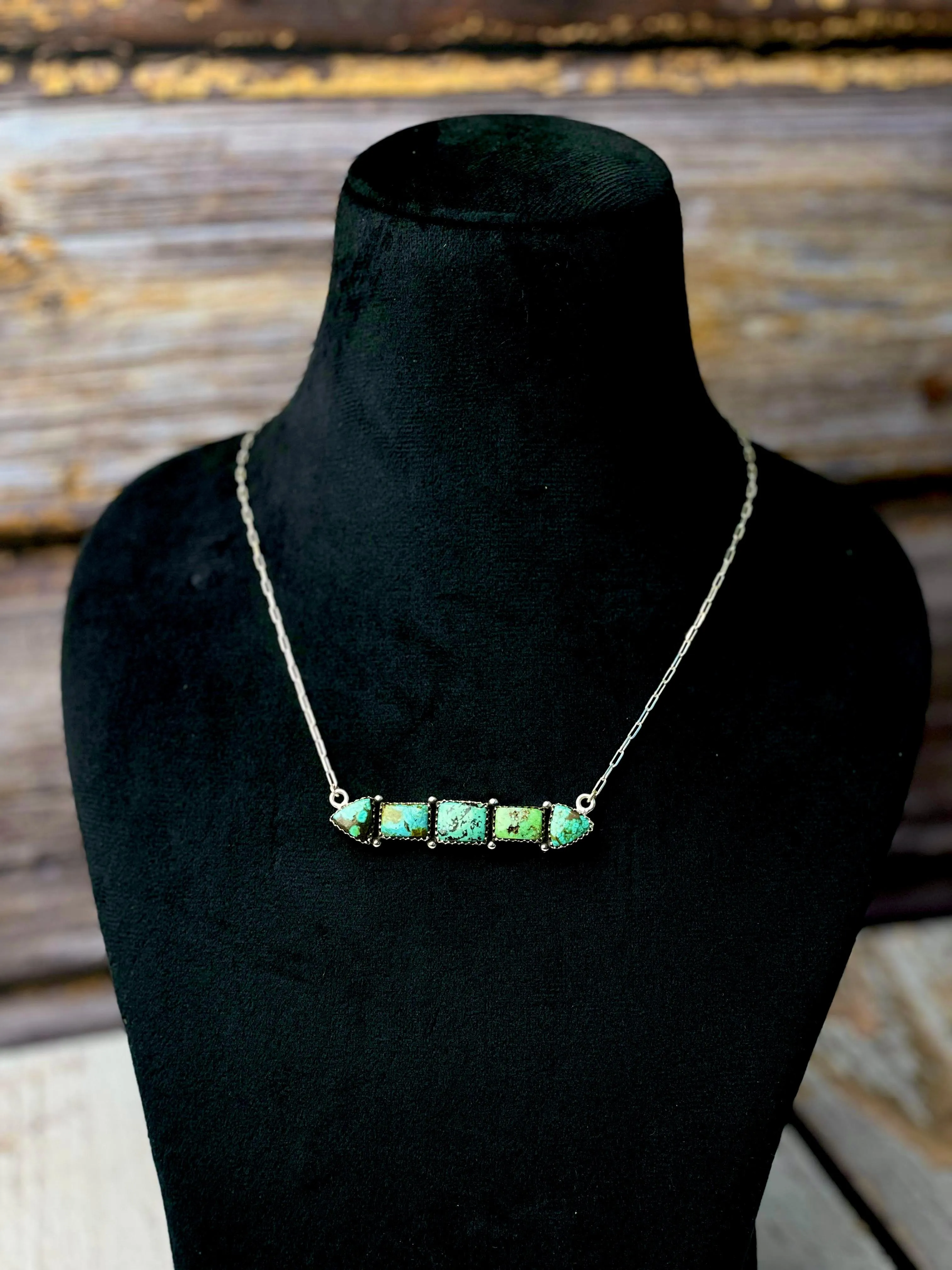 Multi Turquoise Bar Necklaces