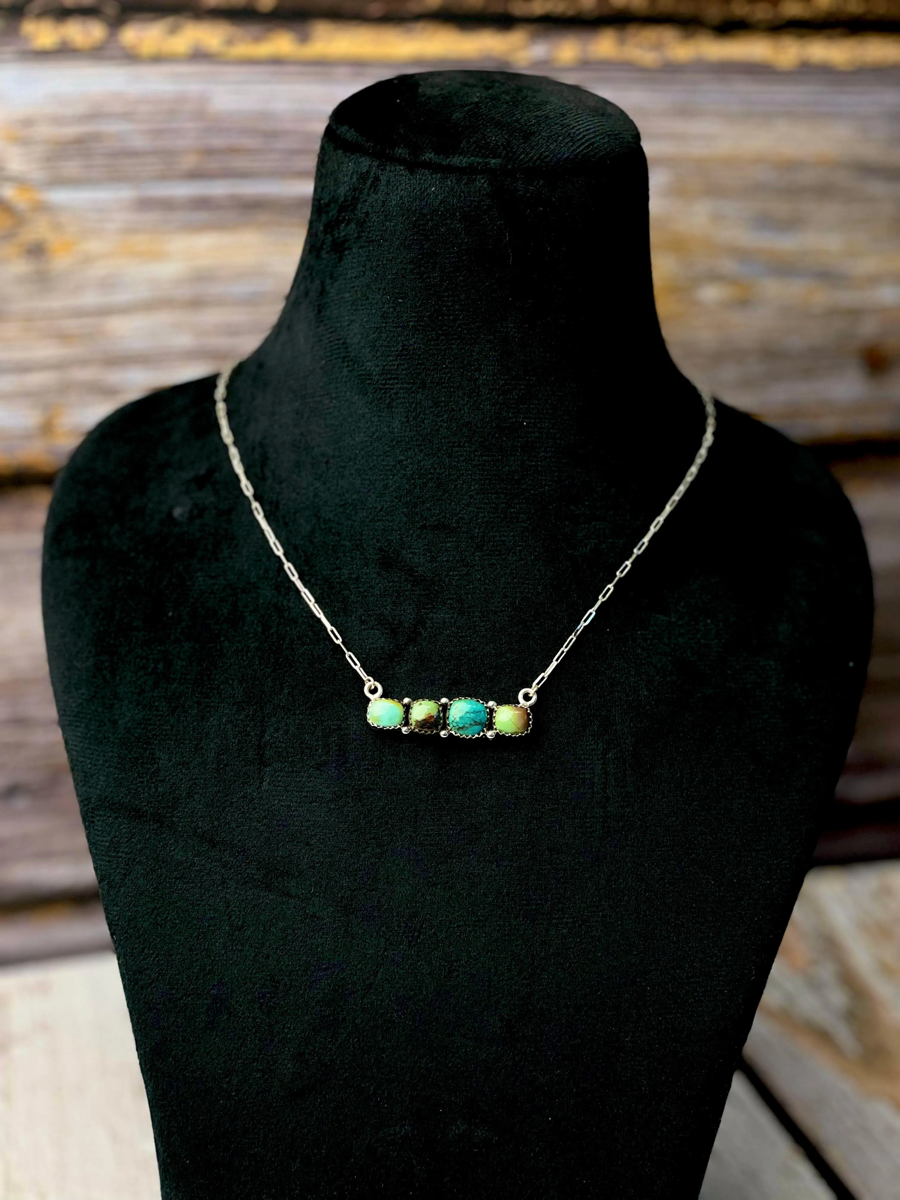 Multi Turquoise Bar Necklaces