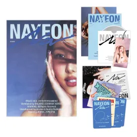 NAYEON - 2nd Mini album NA A Ver. Out Box R   Envelope   Postcard   Photobook   Hang Tag   Photocard   Track Sticker Pack   Mini Book   Folded Poster   2 Extra Photocards