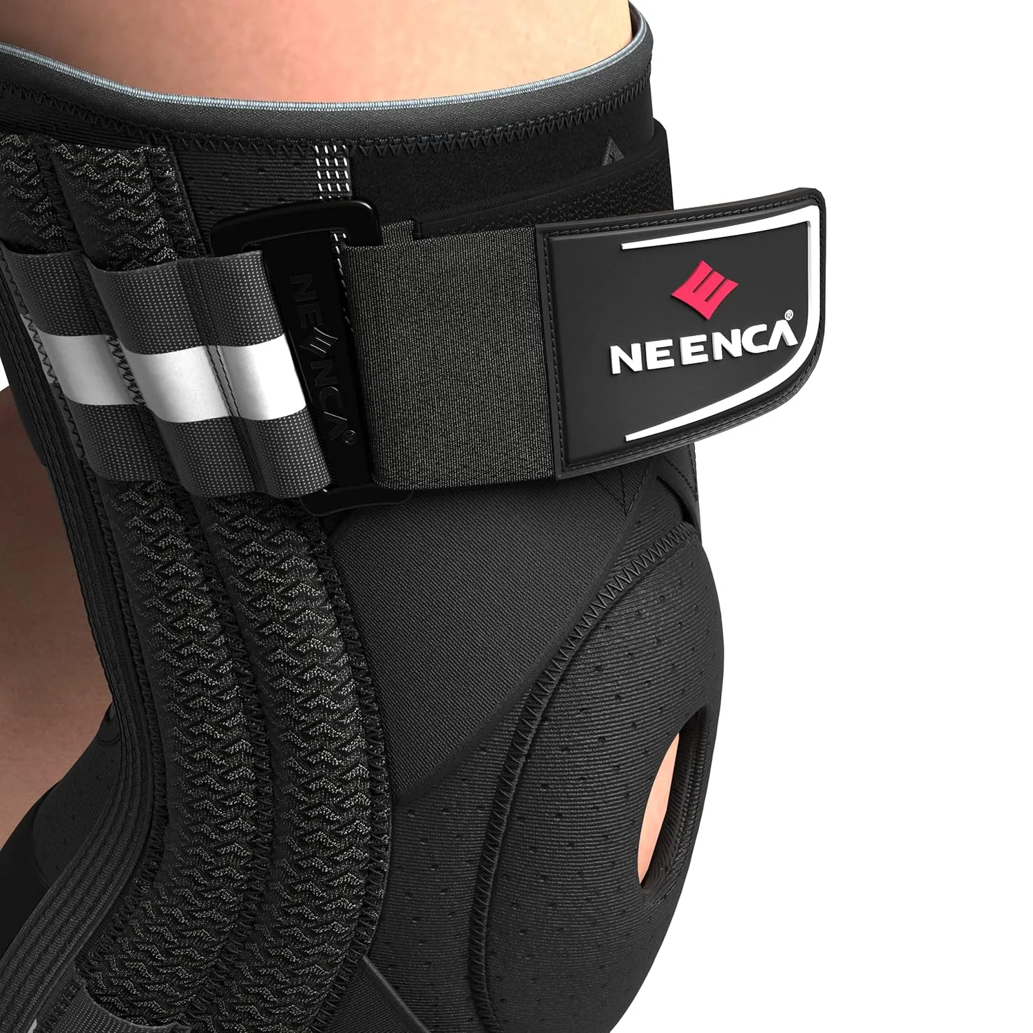 NEENCA Professional Knee Brace for Knee Pain, Adjustable Knee Support with Patented X-Strap Fixing System, Stability for Pain Relief, Arthritis, Meniscus Tear, ACL, Runner, Sports, Men&Women. ACE-44