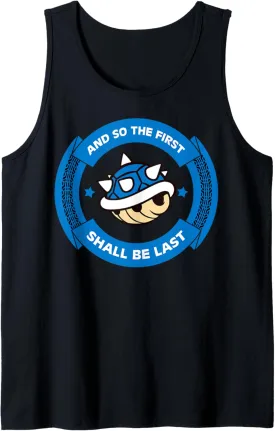 Nintendo Mario Kart Blue Shell Circle Text Tank Top
