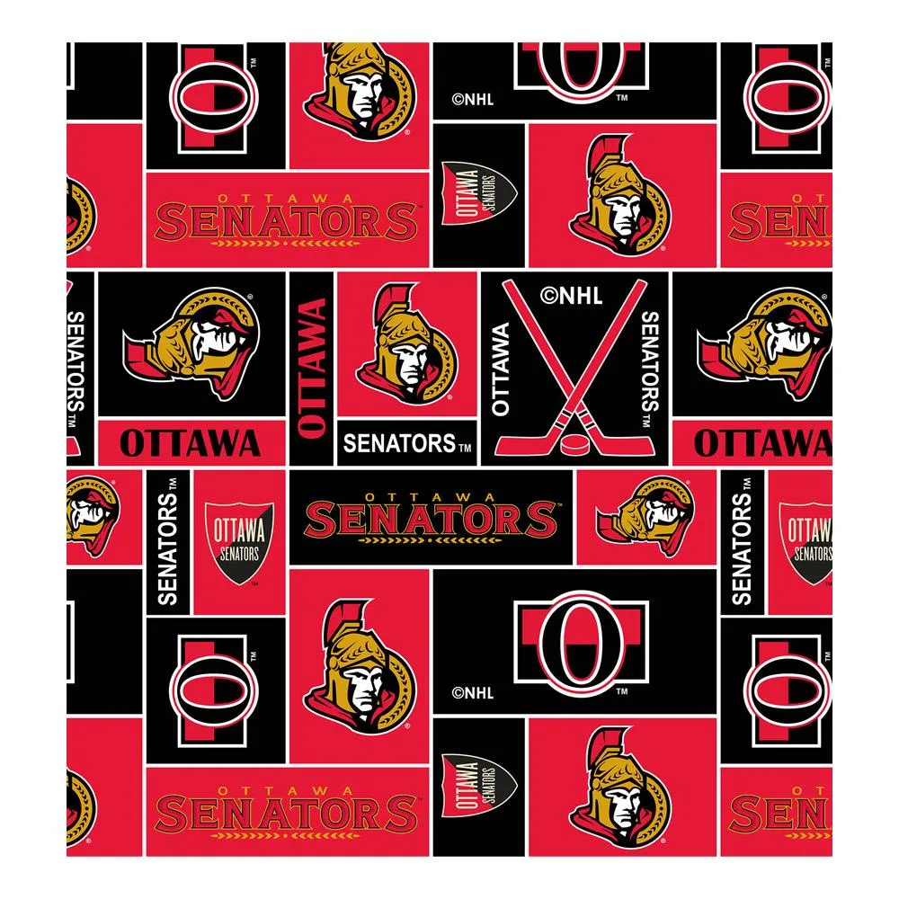Ottawa Senators (SEN) - NHL Fleece Print - Squares
