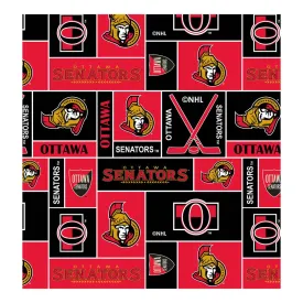 Ottawa Senators (SEN) - NHL Fleece Print - Squares