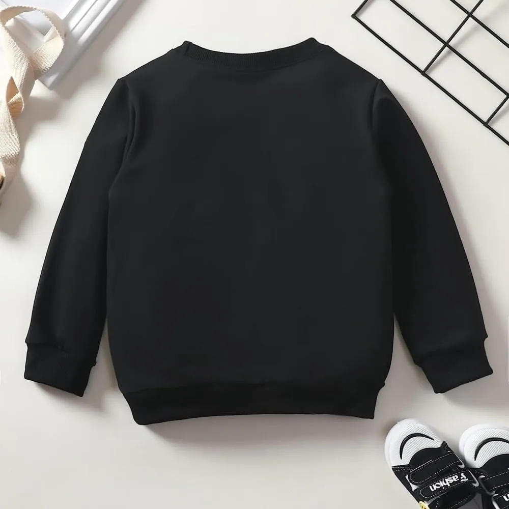 Popshion Toddler Boys Sweatshirt Cotton Lightweight Kids Winter Warm Sweater Crewneck Pullover Tops