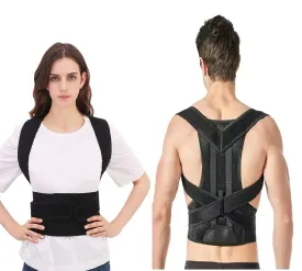 Posture Corrector for Women and Men, Upgraded Full Back Brace Support, Adjustable Shoulder Straightener for Improving Back Posture(L, 35.5"-41.5" Waist)