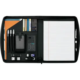 Precision Zippered Padfolio 6745 Black