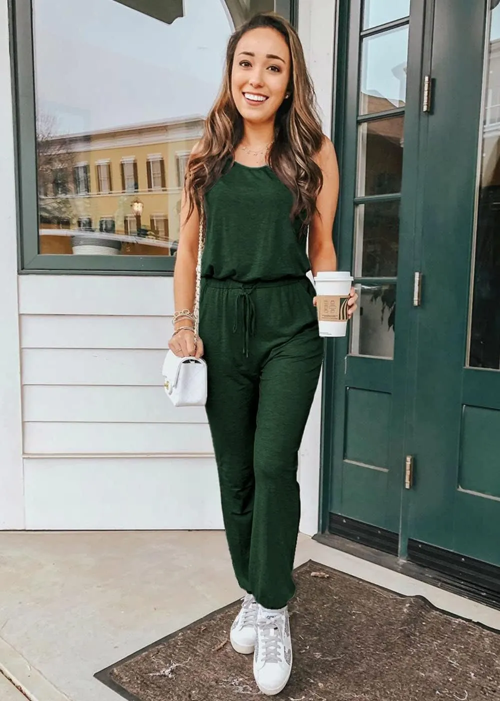 PRETTYGARDEN Women's Two Piece Outfit Sets Summer Casual Sleeveless Crewneck Tops Matching Travel Tracksuit Lounge Wear