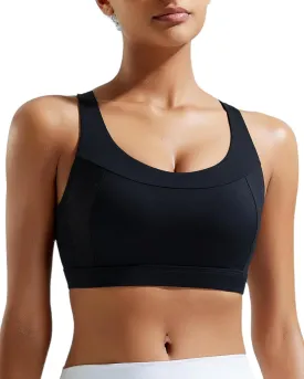 RUNNING GIRL Sports Bras for Women High Support,Racerback Molded Cup High Impact Sports Bra Workout Yoga Bra