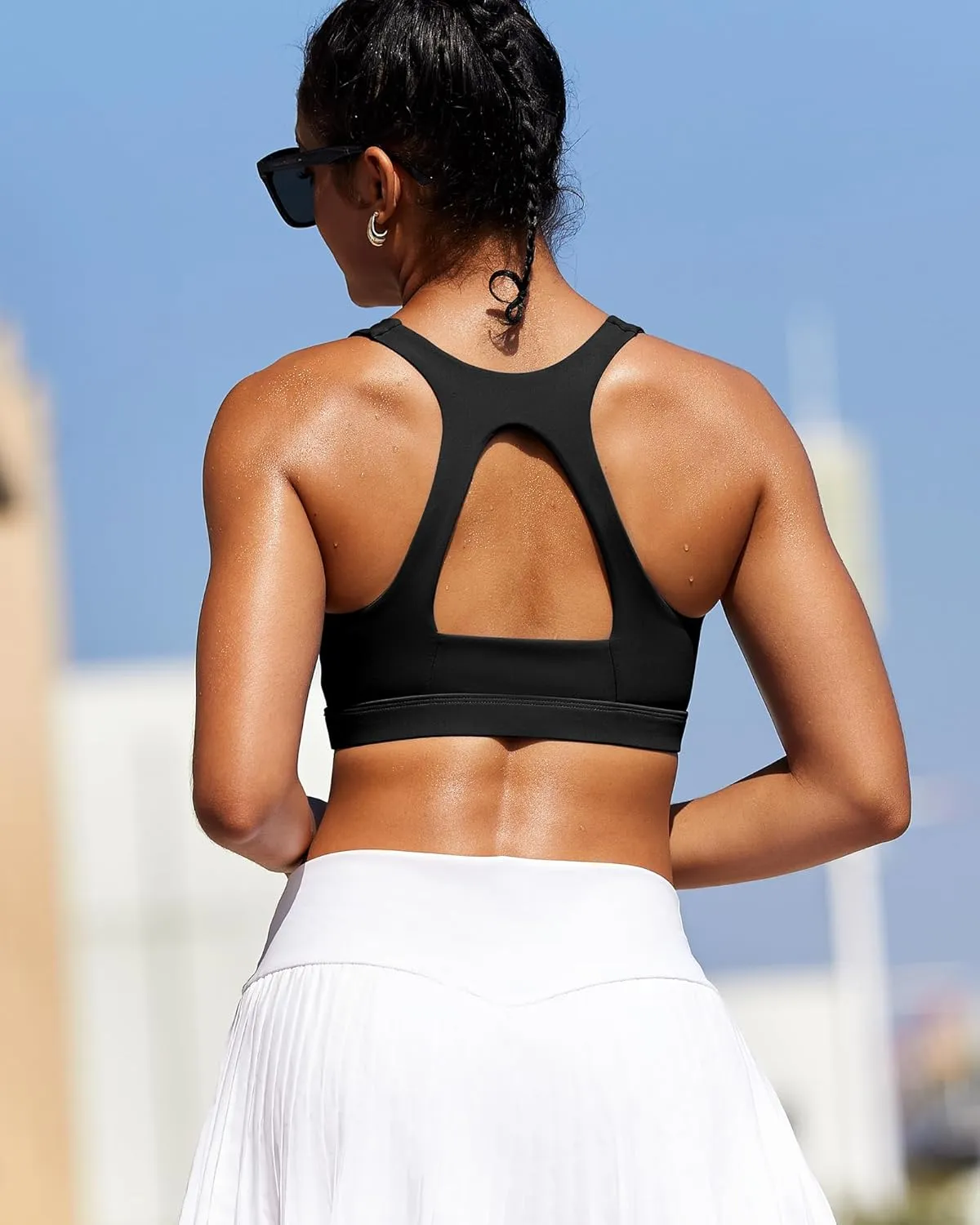 RUNNING GIRL Sports Bras for Women High Support,Racerback Molded Cup High Impact Sports Bra Workout Yoga Bra