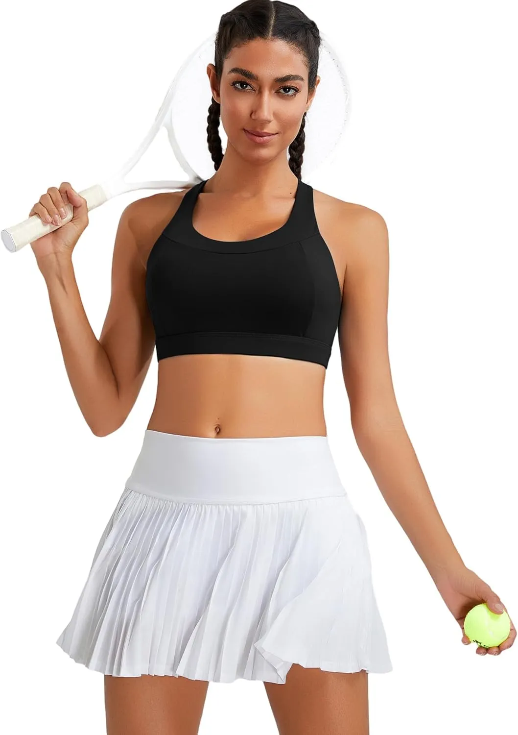RUNNING GIRL Sports Bras for Women High Support,Racerback Molded Cup High Impact Sports Bra Workout Yoga Bra