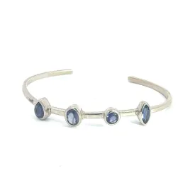 September Birthstone Iolite Cuff, Sterling Silver