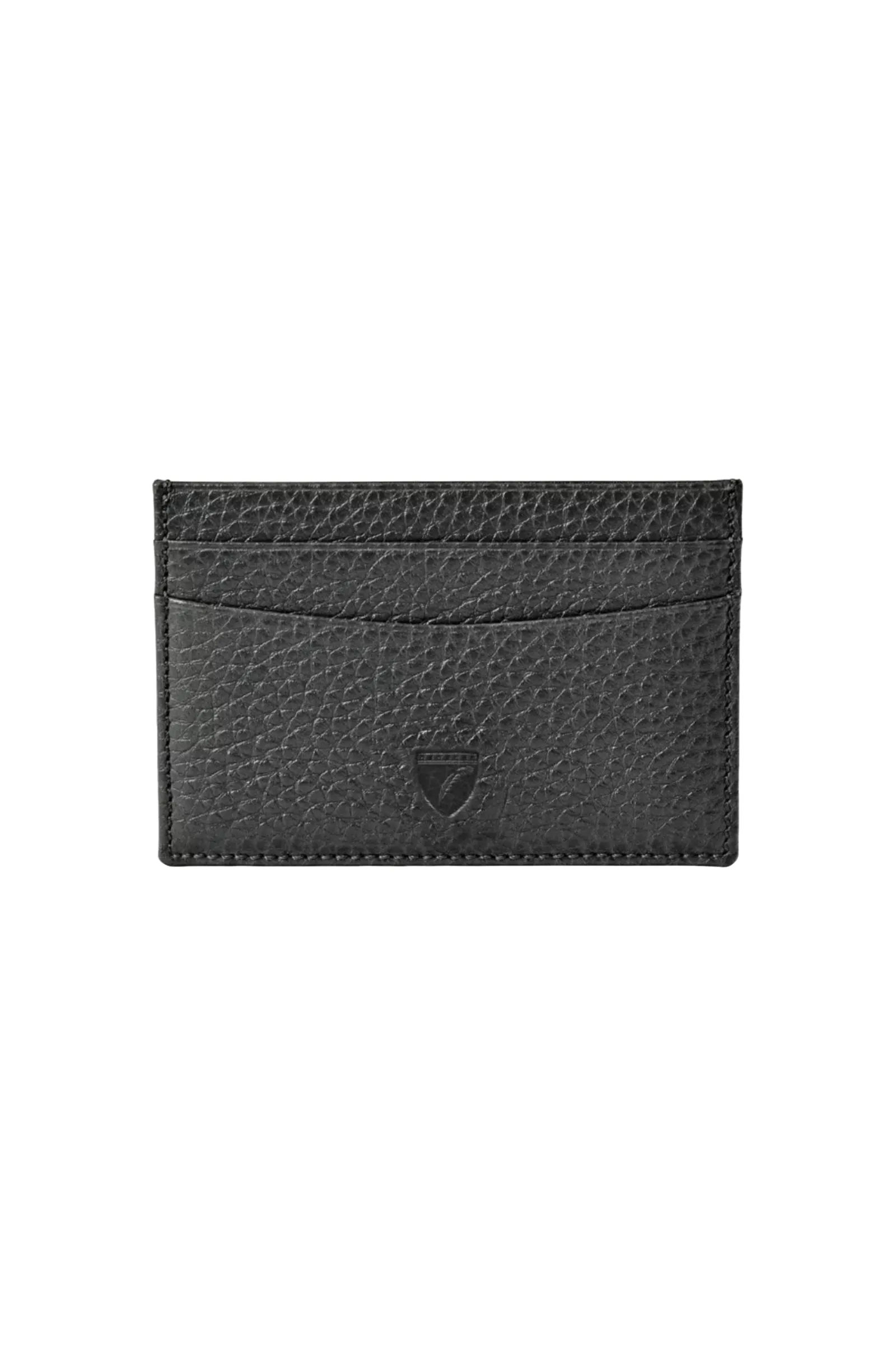 Slim Credit Card Holder Black Pebble