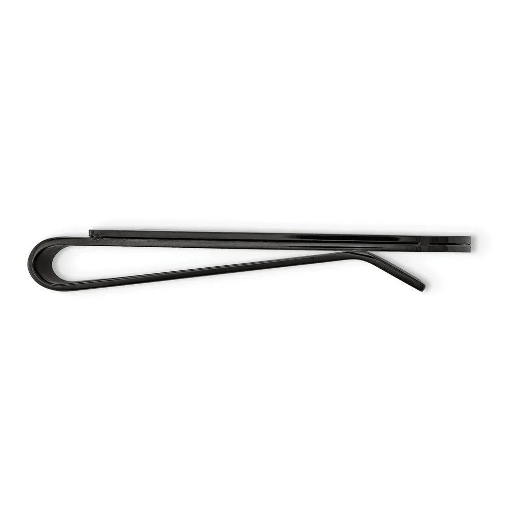 Stainless Steel Brushed and Polished Black/Blue IP-plated Money Clip