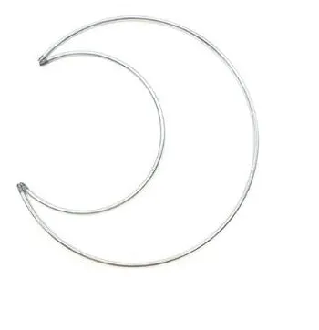 Support métalliques couleur argent pour macramé/5 formes
