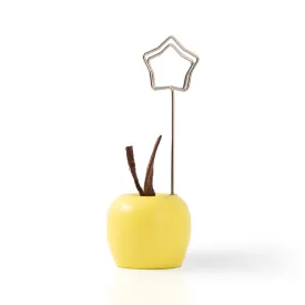 Wooden Card Note Holder - Golden Apple